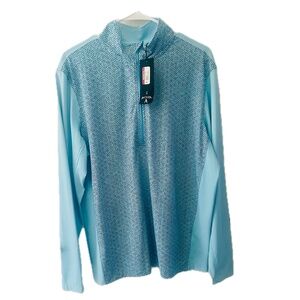 NWT Men's Antiqua Quarter Zip Pullover, Size Large